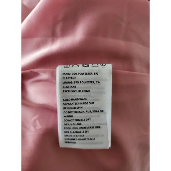 Bardot Lori Midi cut out Dress Vint Pink size 10 - Picture 8 of 9